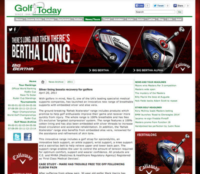 Neo G featured on Golf Today.co.uk