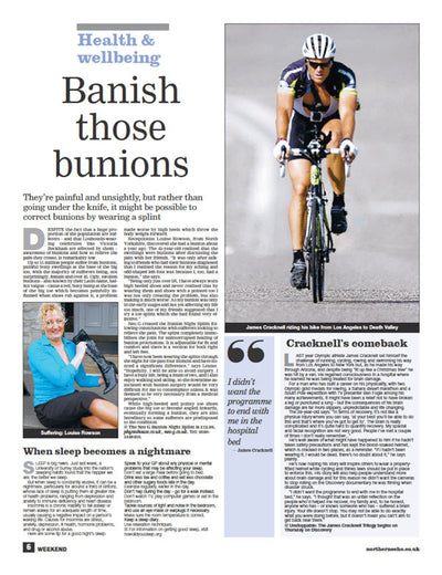 Neo G in The Northern Echo - Banish Those Bunions
