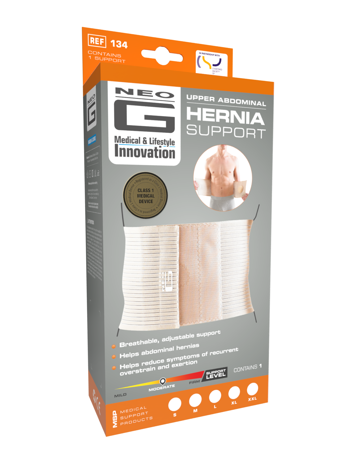 Neo G Upper Abdominal Hernia Support box