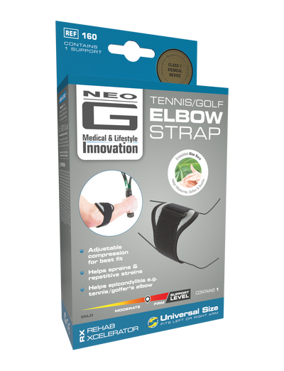 Neo G Rehab Xcelerator Tennis/Golf Elbow Strap box