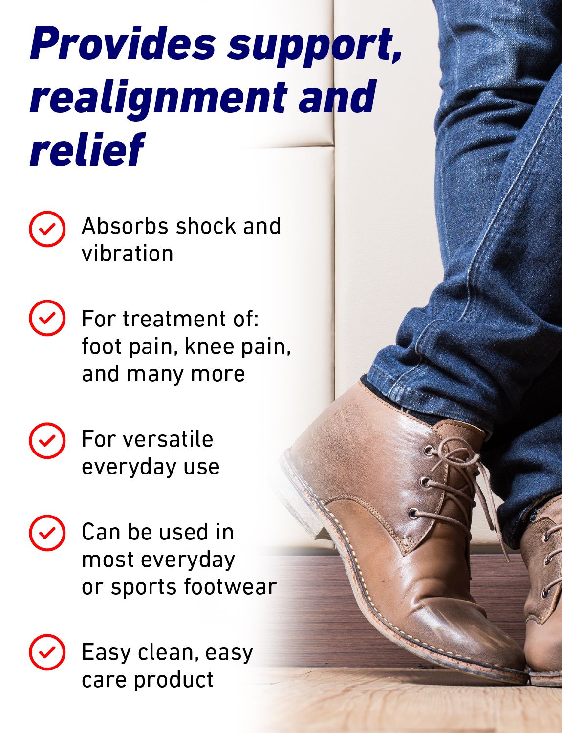 Orthotics List 3/4 Length Orthotic Insoles | Neo G UK