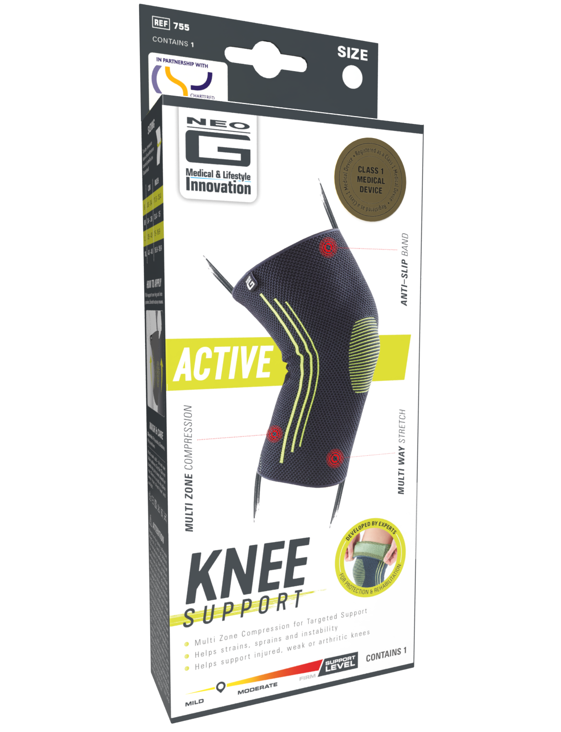 Neo G Active Knee Support box