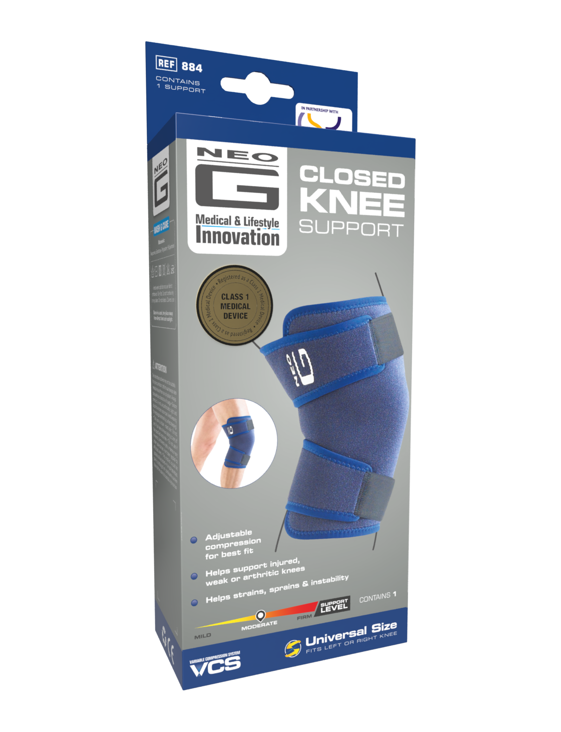 Neo G Closed Knee Support box