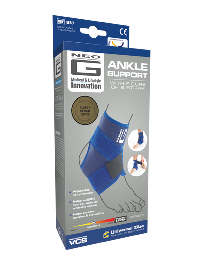 Neo G Ankle Support with Figure of 8 Strap box