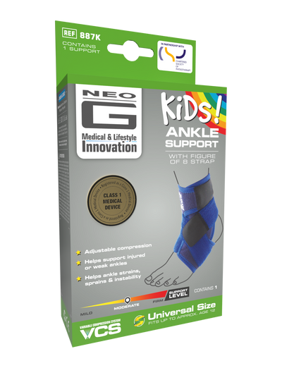 Neo G Kids Ankle Support with Figure of 8 Strap box