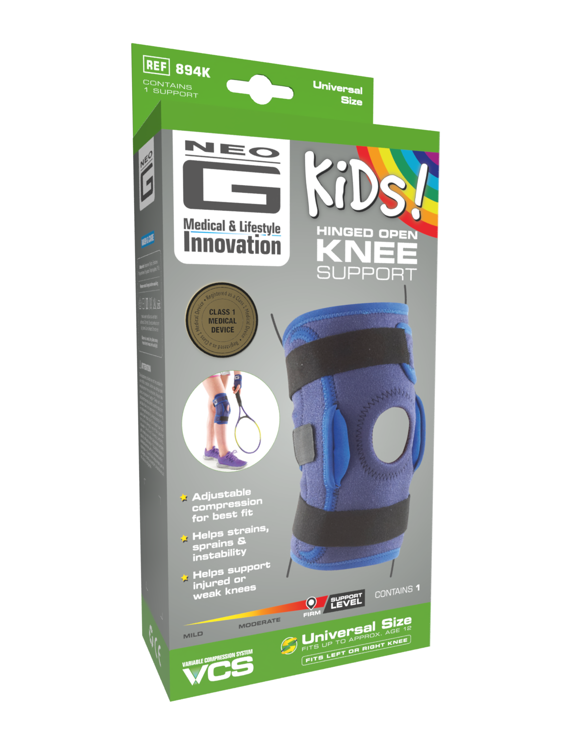 Neo G Kids Hinged Knee Support box