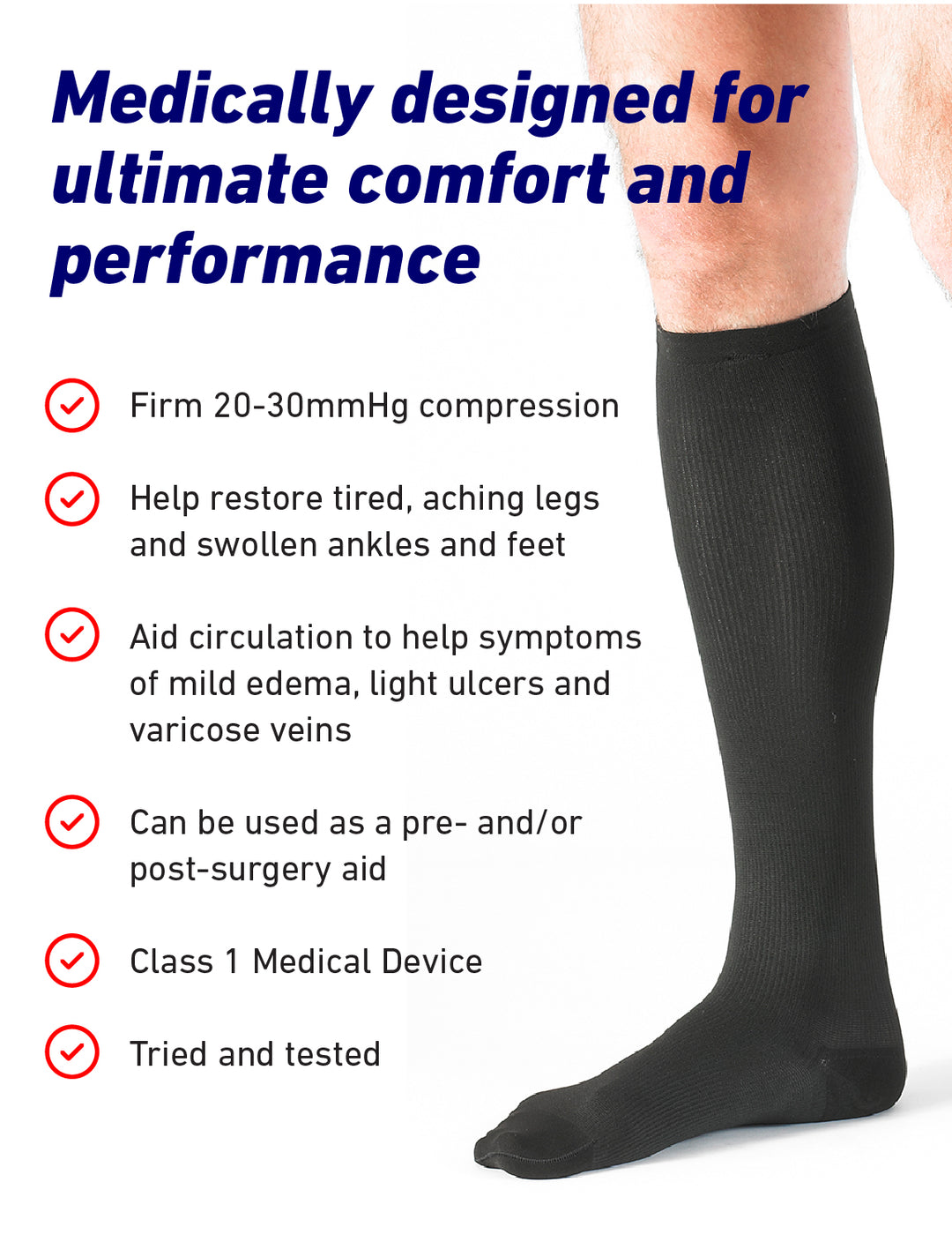 Compression Socks for Men 20 20mmHg  Neo G UK