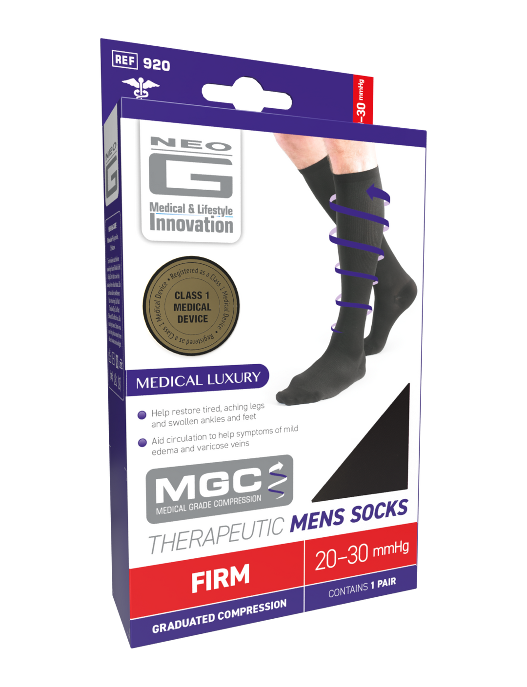Compression Socks Stockings Womens Mens Knee High Medical 20-30 mmHG S