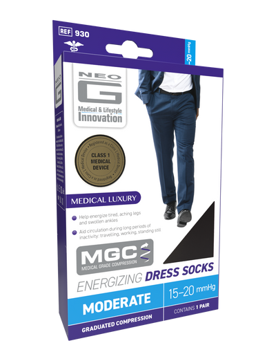 Neo G Energizing Dress Socks box