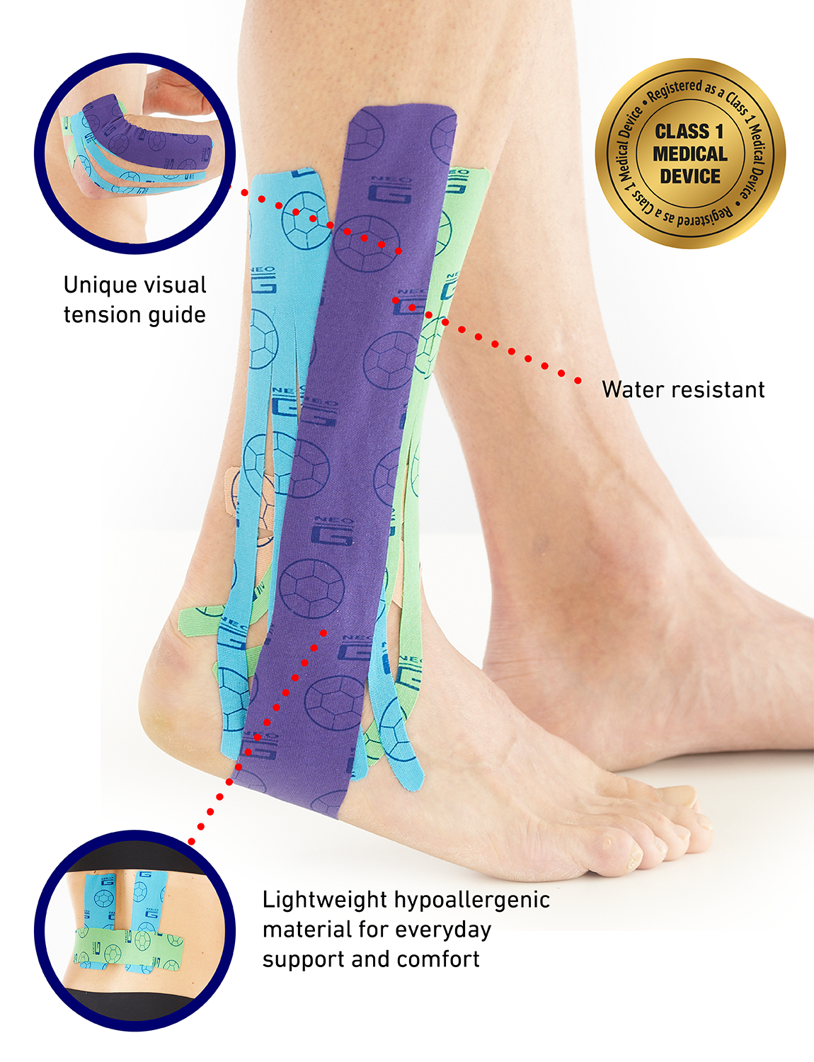 Kinesiology tape 2025 arch support