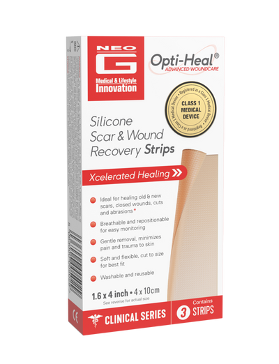 Neo G Silicone Scar & Wound Recovery Strips box