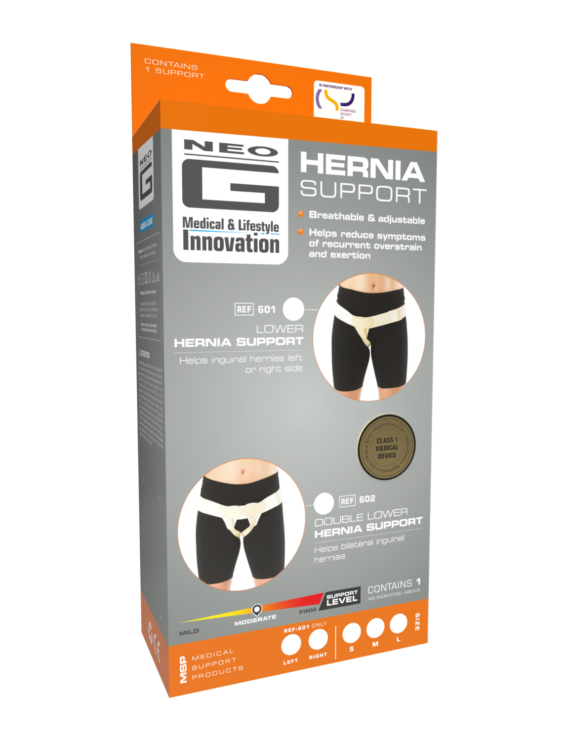 Double Inguinal Groin Hernia Reduction Support Belt Truss Brace